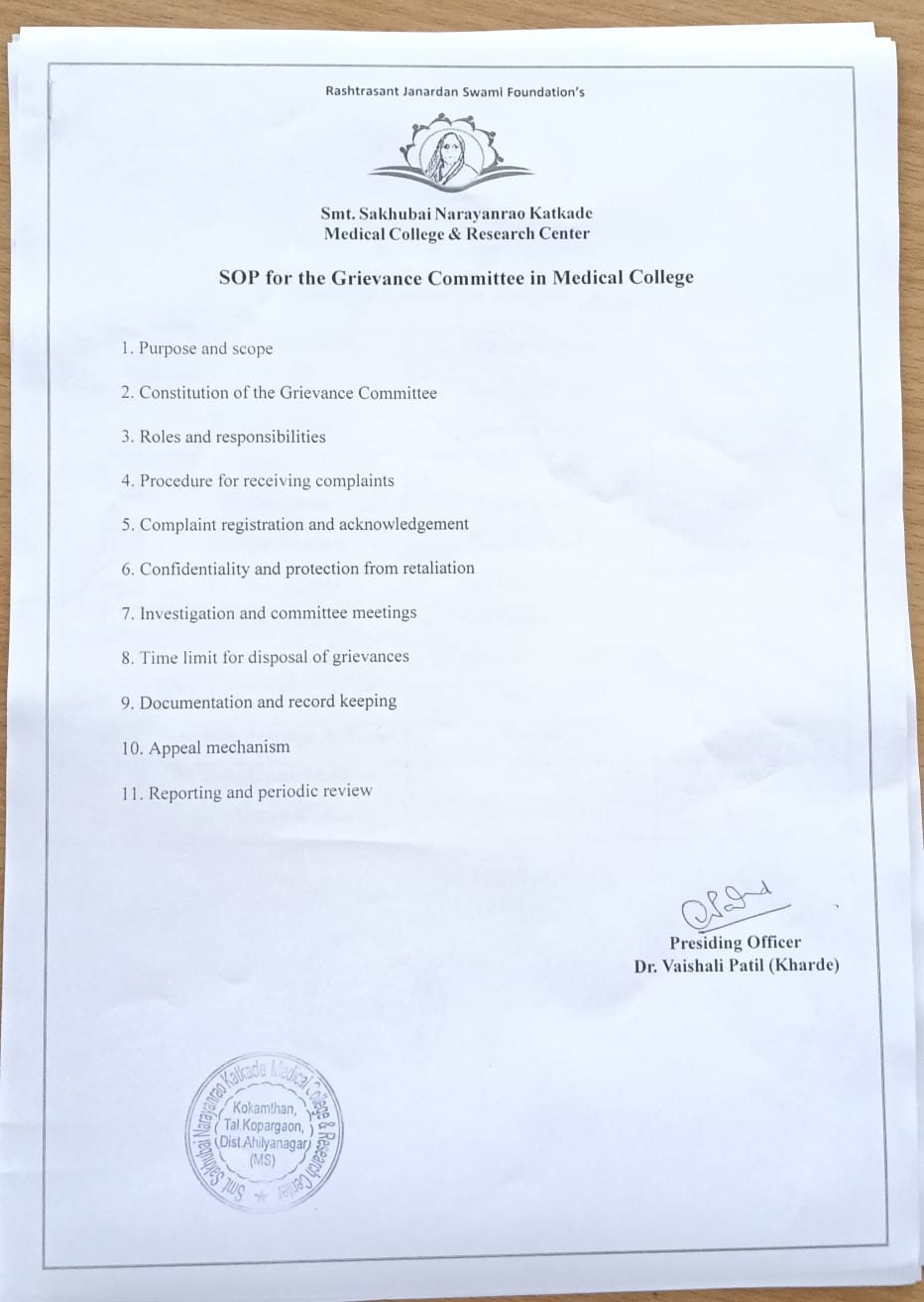 Internal Complaints Committee